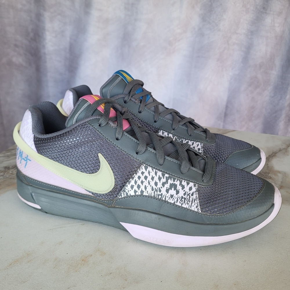 Nike Ja 1 Personal Touch Mens Size 13 Iron Grey Glow Light Photo Blue FQ4796 001